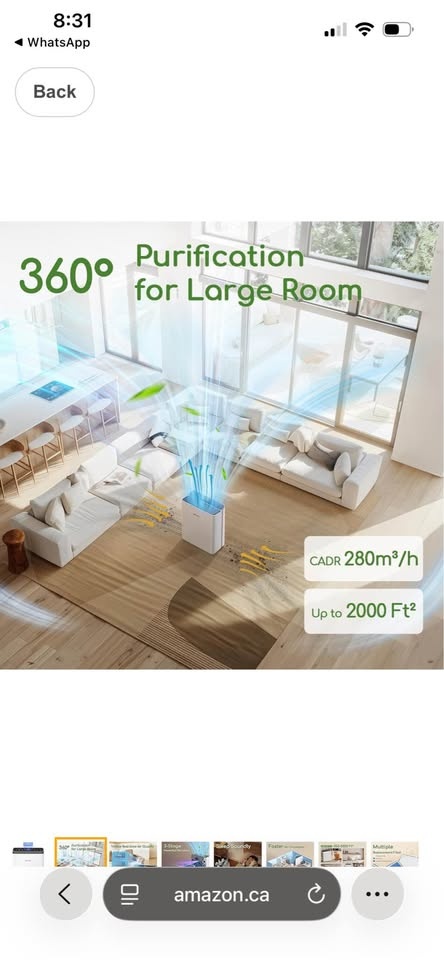 Afloia Air Purifier for Large Rooms (Up to 2000 sq ft) - photo 2