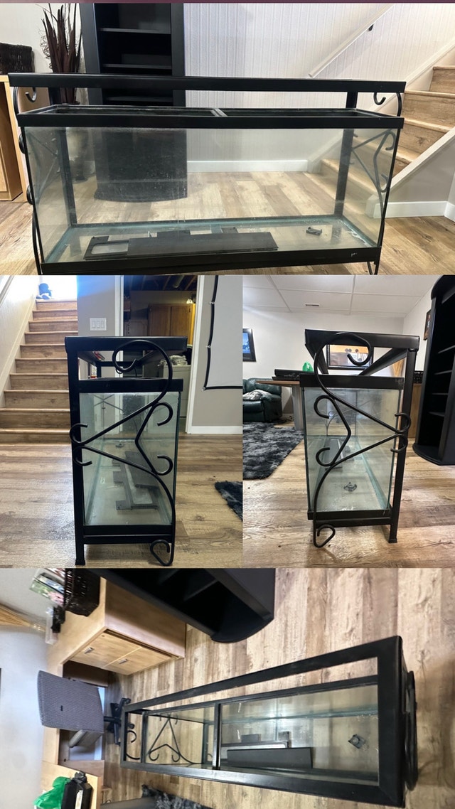 Complete 52 Gallon Fish Tank Setup with Stand