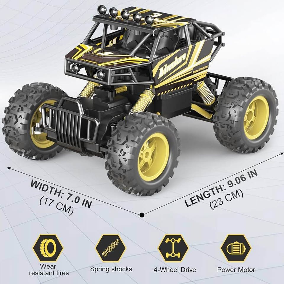 GUOKAI Fast RC Cars for Adults and Kids, 1:14 4WD Rock Crawler - photo 2