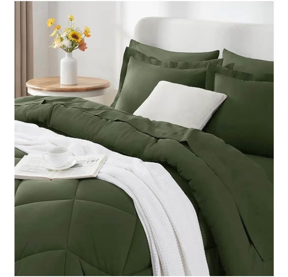 CozyLux Queen Comforter Set - 7 Piece Bed in a Bag - photo 3