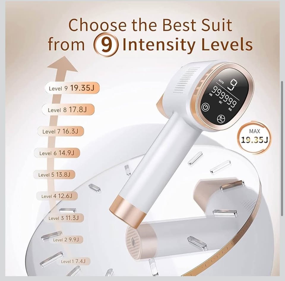IPL Hair Removal Device Kit w/ Glasses Razors - photo 4