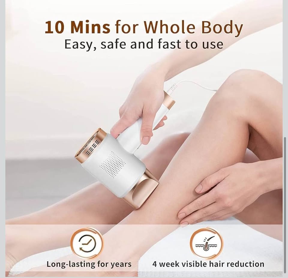 IPL Hair Removal Device Kit w/ Glasses Razors - photo 5