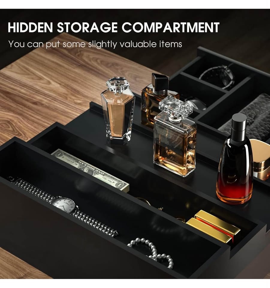 Black Tiered Perfume Display Organizer w/ Drawer - photo 4