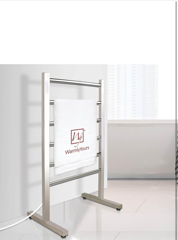 WarmlyYours Ibiza Towel Warmer Brushed Plug-in 6 Bar - photo 2