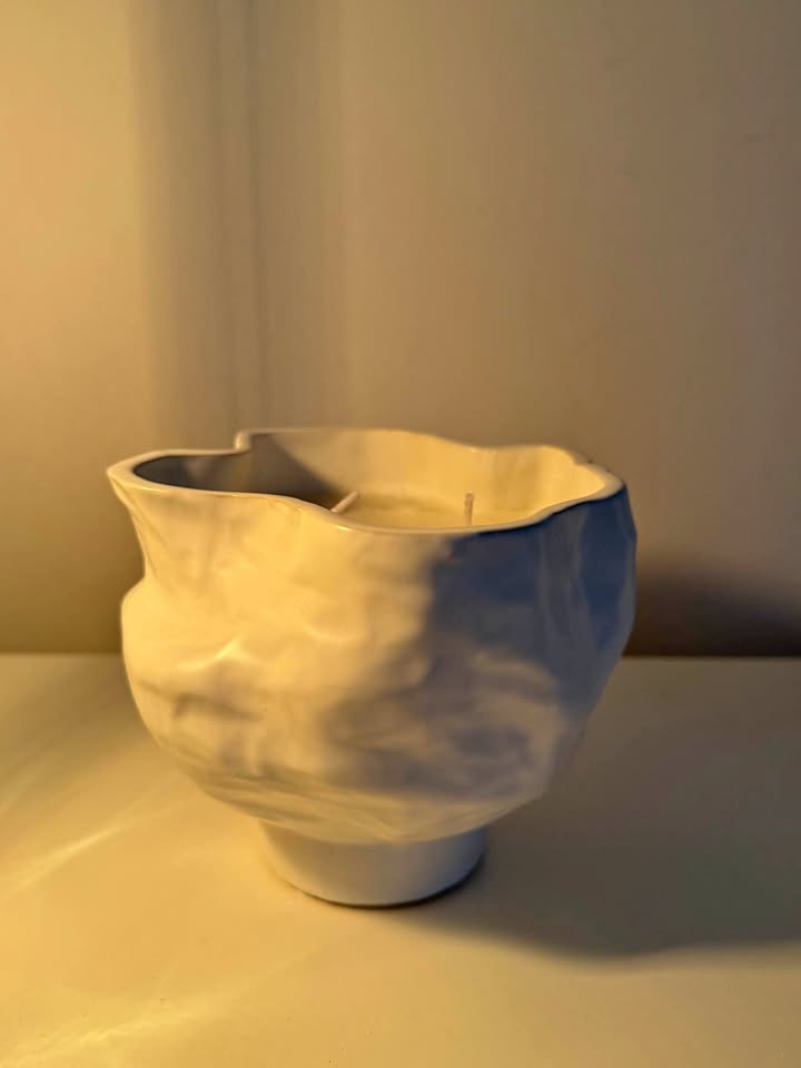 Minimal Ceramic Unscented Candle – Modern Home Décor