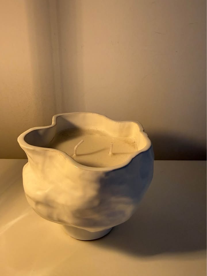 Minimal Ceramic Unscented Candle – Modern Home Décor - photo 3