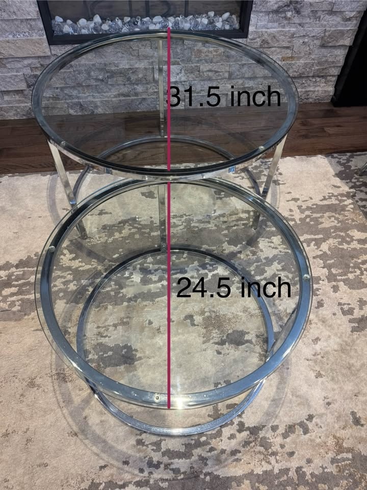 Glass coffee table - photo 2