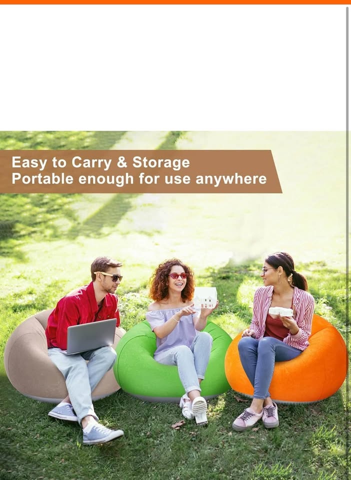 Realspring 6 Bean Bag Chairs w/ Electric Pump - photo 5