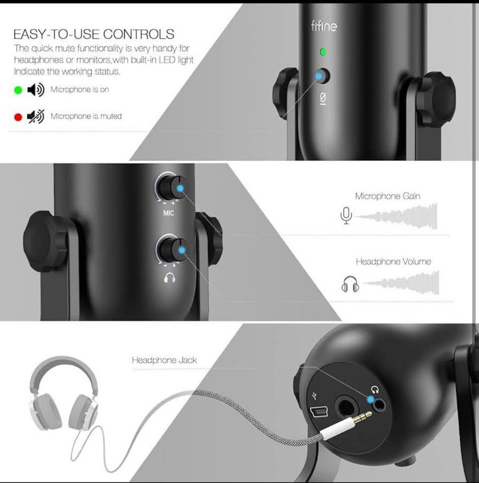 Brand new USB Microphone for Podcast, Recording, Streaming, Gami - photo 3