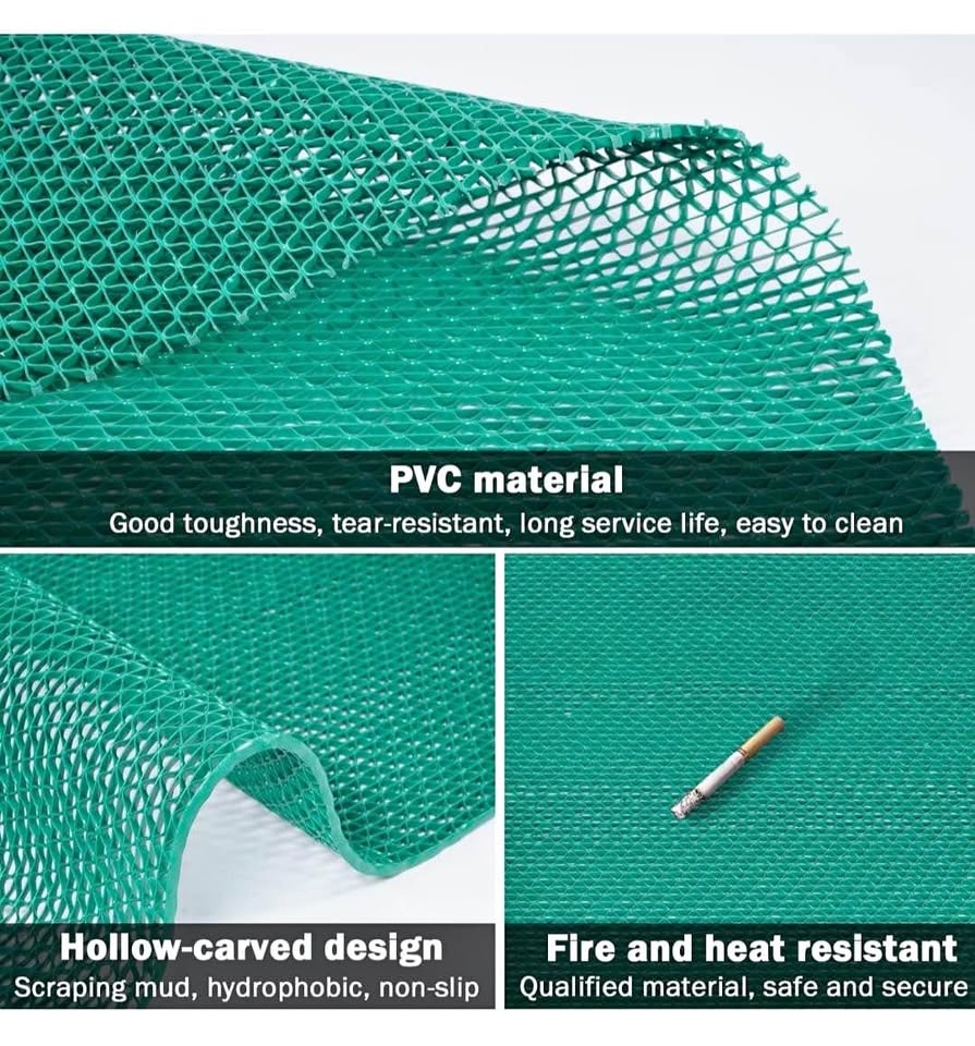 3 x 10 FT Drainage Floor Mat - 0.22" Thick Commercial Non-Slip M