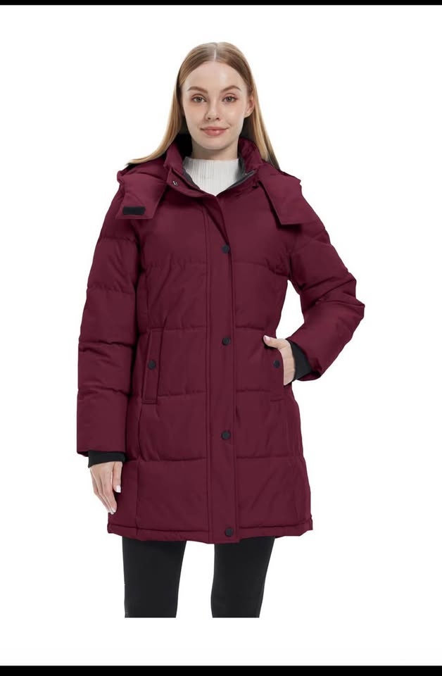 ZSHOW Wine Red Puffer Coat - photo 3
