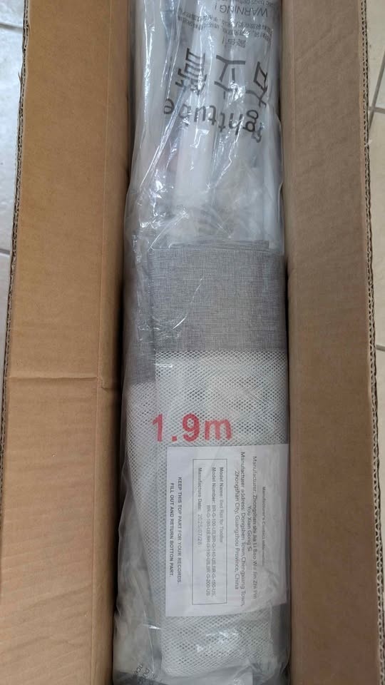 zefinot® Full Size Toddler Bed Rail - 3 Pieces, Grey - photo 4