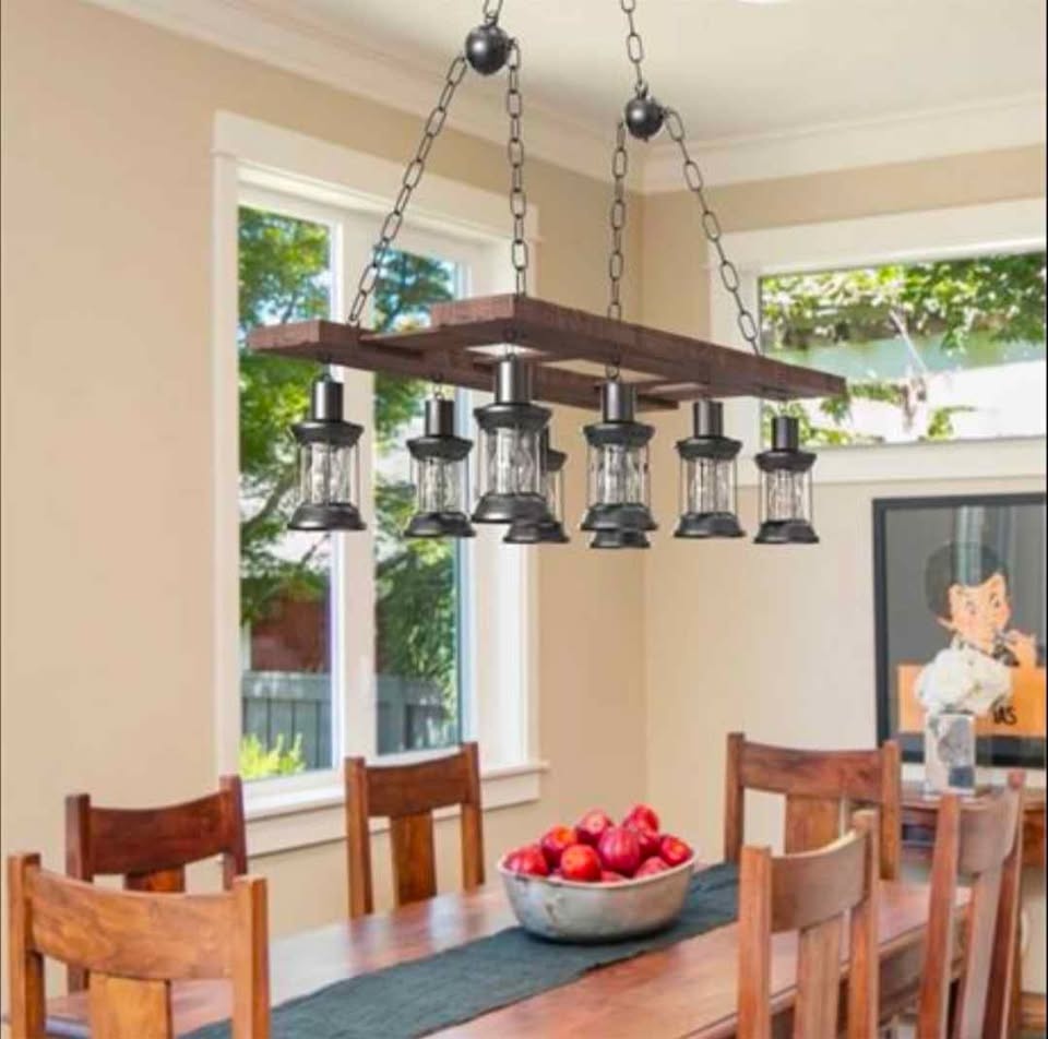 8-Light Dimmable Geometric Chandelier - Millwood Pines Agaran - photo 2