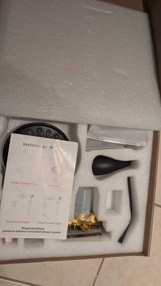 Brand New Rainlex Shower Faucet Kit - Matte Black - photo 2