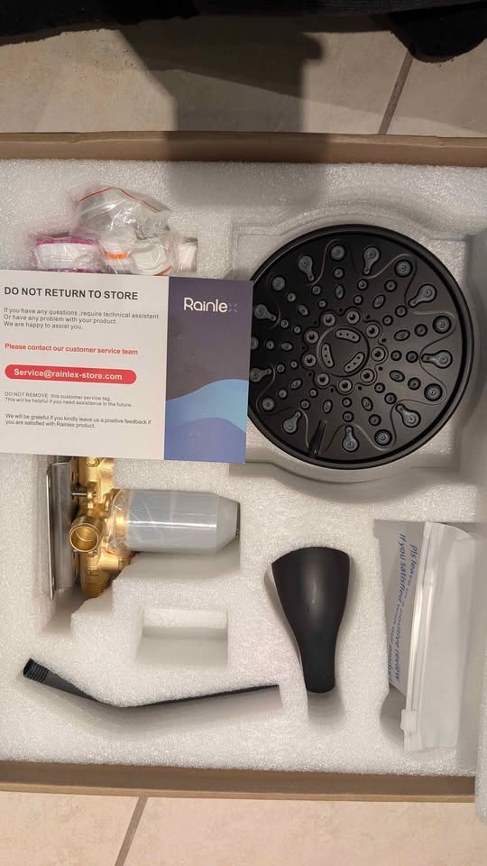 Brand New Rainlex Shower Faucet Kit - Matte Black - photo 4