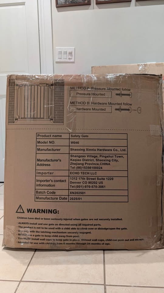 57 Inch Extra Wide Baby Gate - White - photo 3