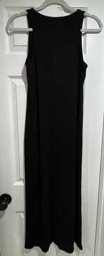 Christian Dior Paris Black Ribbed Sleeveless Dress Size M Made i - photo 5