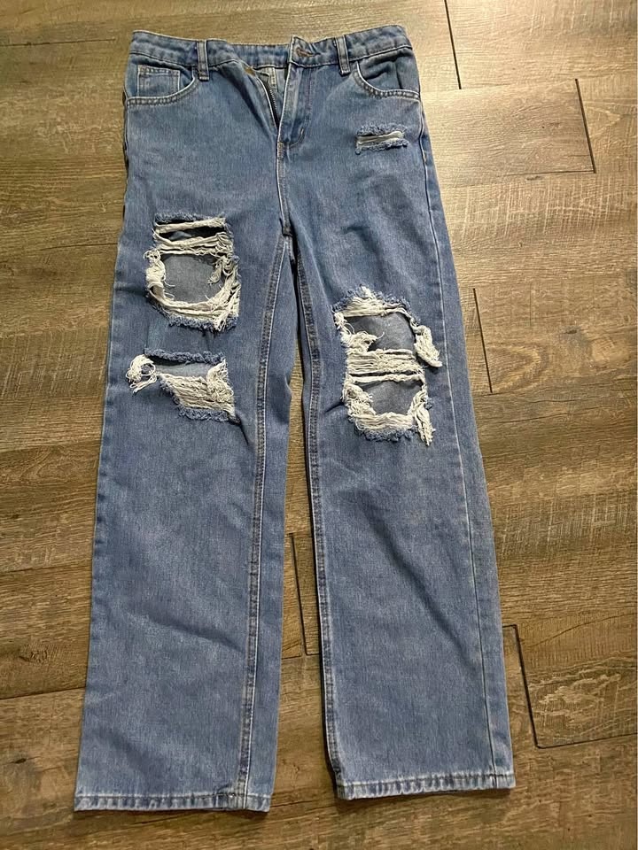 Shein 14Y Ripped Jeans