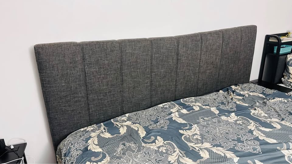 Brick King Size Upholstered Bed Frame - Sturdy Slat Base - photo 2