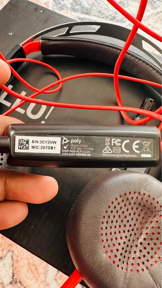 Poly C5220 USB Headset – Excellent Condition - photo 3