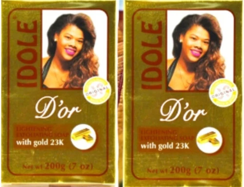2 Idole D'or Lightening Exfoliating 23k Gold Soap - 200g