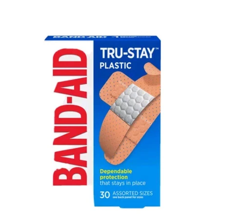 Johnson Johnson Band Aid Tru Stay Plastic Bandages 30 Assorted S