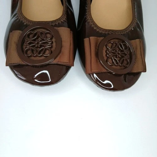 NWOT Brown Patent Finish Ballerina Flats Size 8.5 US 39 EU - photo 4