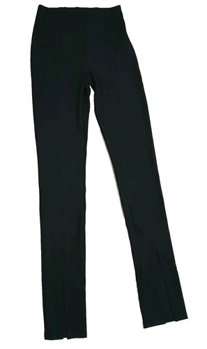 Adika Luxe Front-Slit Pants Black Sz: XS NWT