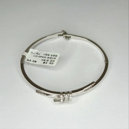 Silver Mini Rhinestones Bracelet Glam Stainless Steel - photo 2