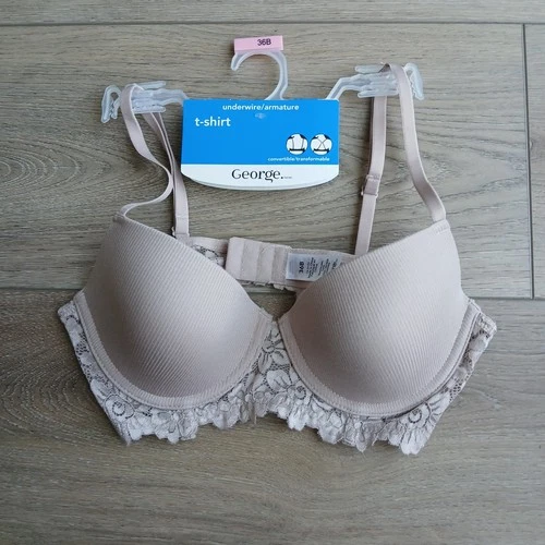 NEW Underwire T-Shirt George Bra Large Beige Comfy Stylish - photo 3