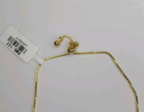 New Gold Tone Rhinestones Adjustable Bracelet /Anckle Braclet St - photo 2