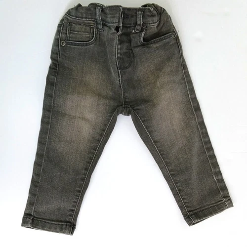 George Baby Boy Jeans - Blackish Gray, Size 12-18 Months