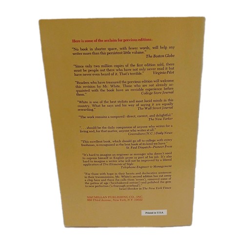 The Elements of Style – 3rd Edition – William Strunk Jr. & E.B. - photo 2
