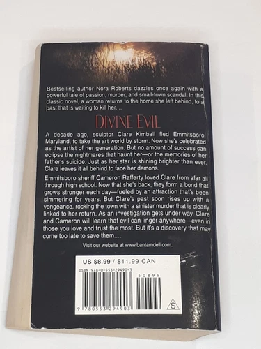 Divine Evil : A Novel by Nora Roberts (1992, Mass Market) - photo 2