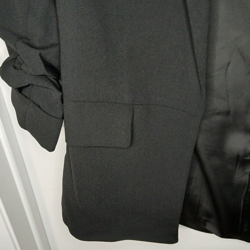 WomeTruth Black Blazer 3/4 Sleeves Open Front Size L - photo 4