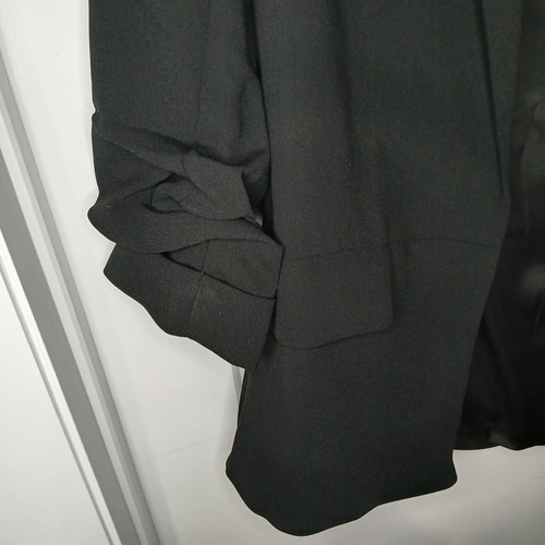 WomeTruth Black Blazer 3/4 Sleeves Open Front Size L - photo 5