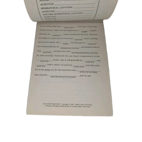 Goofy Mad Libs: World's Greatest Word Game - photo 3