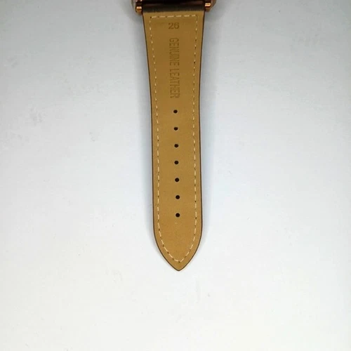 Brown Julius Watch Rhinestones Genuine Leather Straps Water Resi - photo 4