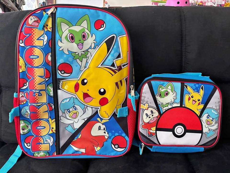 Pokemon Backpack and Lunch Bag