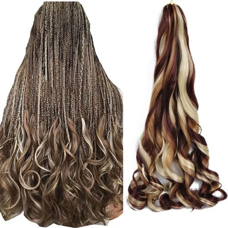 Assorted & beautiful curly French braiding hair for sale. - photo 3