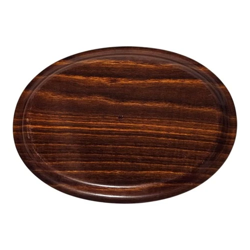 Vintage Wood Veneered Oval Serving Tray - Mid Century - photo 4