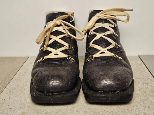 Alfa Vulc Vintage Cross Country Ski Boots EU 36 Leather 3-Pin No