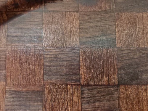 Mid Century Danish Teak Oval Parquet Serving Platter Tray - photo 4