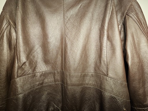 English Patient Movie Promo Leather Coat Size 40 - photo 3