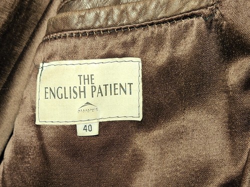 English Patient Movie Promo Leather Coat Size 40 - photo 4
