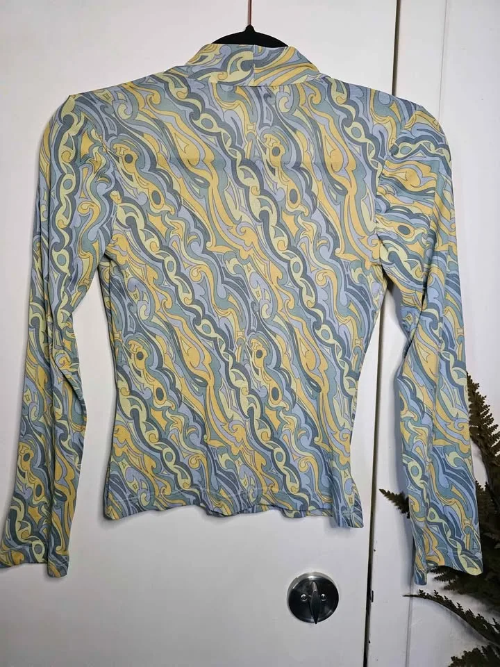 Vintage Y2K Tie Neck Mesh Top image indicator(7)