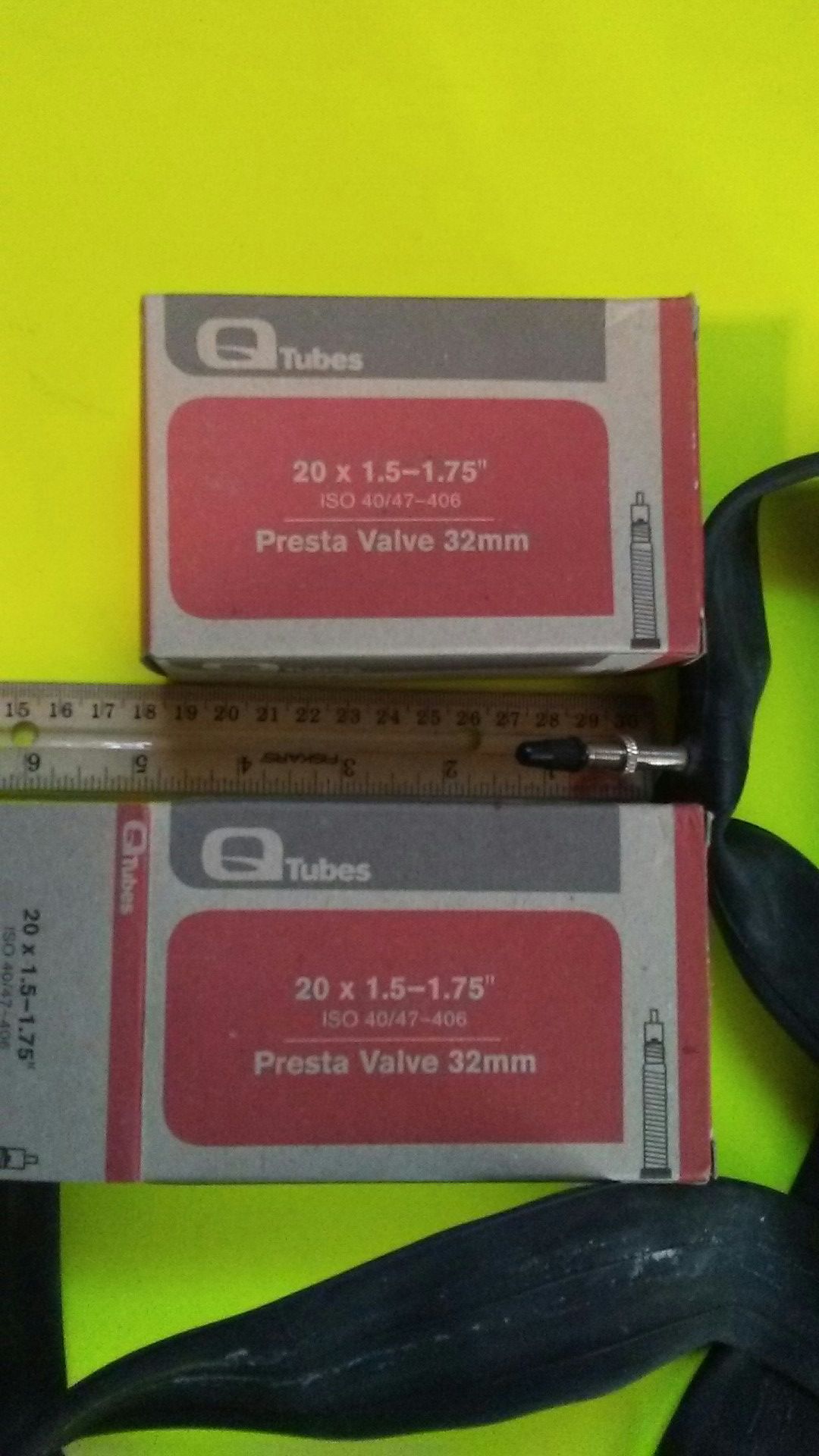 Brand new. 20 x1.5-1.75 rare presto valve inner tube