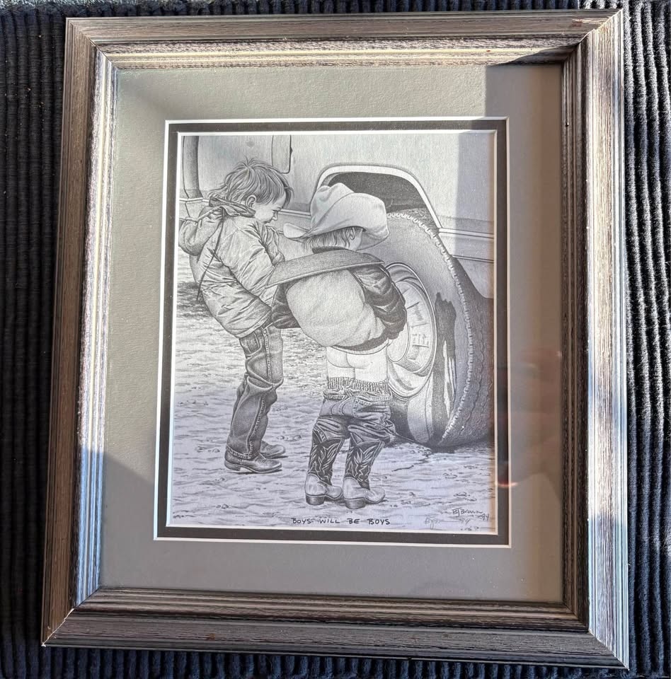 Bernie Brown - Boys Will Be Boys Framed Artwork