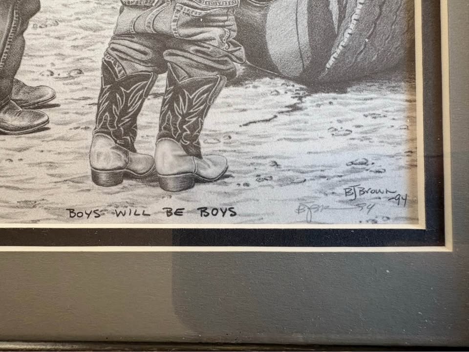 Bernie Brown - Boys Will Be Boys Framed Artwork - photo 2