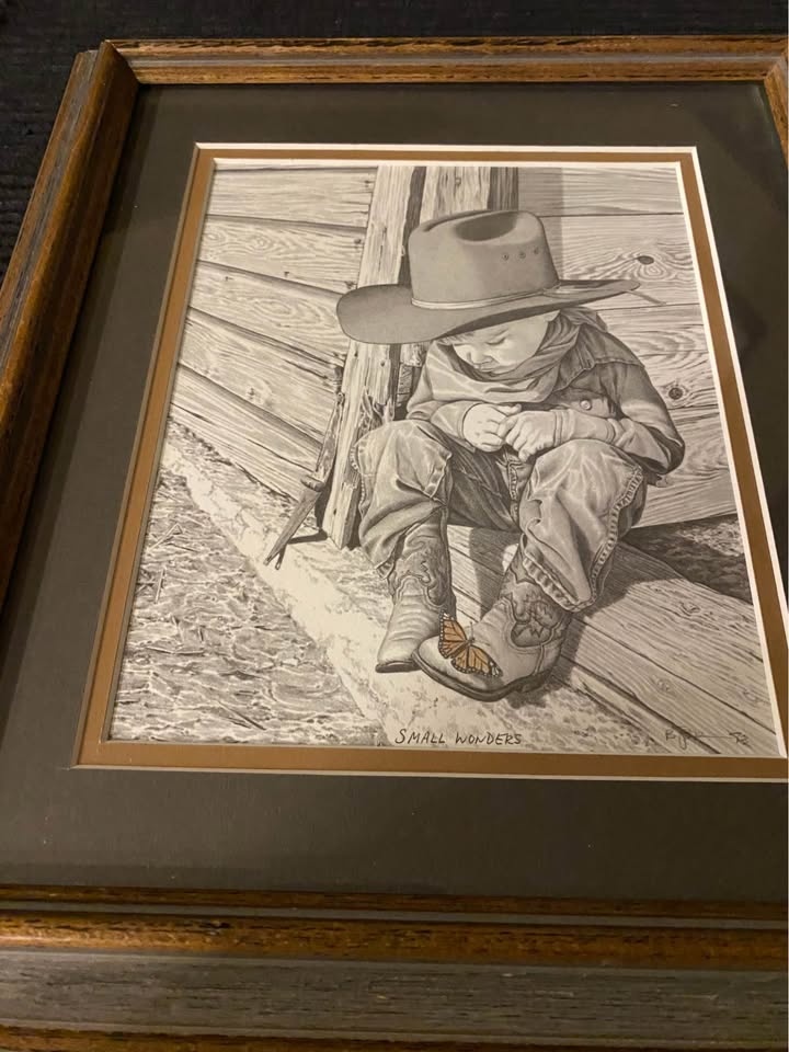 Bernie Brown "Small Wonders" Framed Pencil Drawing - photo 2